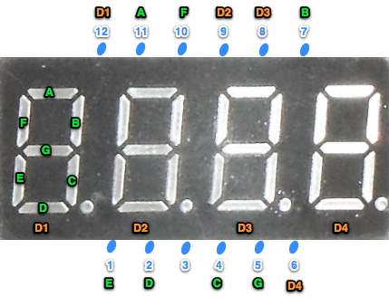 arduino afficheur 7 segments 4 digits code